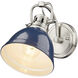 Duncan 1 Light 6.5 inch Pewter Wall Sconce Wall Light